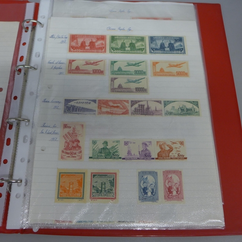 724 - Stamps; an album of mint China stamps