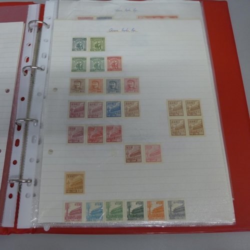 724 - Stamps; an album of mint China stamps