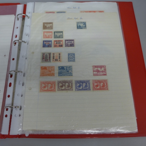 724 - Stamps; an album of mint China stamps