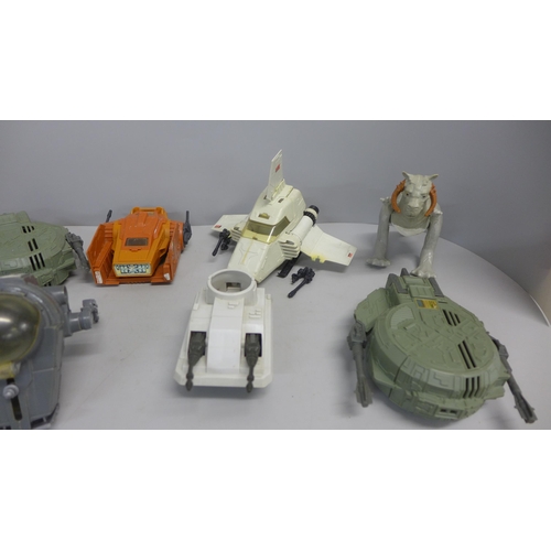 751 - Nine Kenner Star Wars vehicles/toys