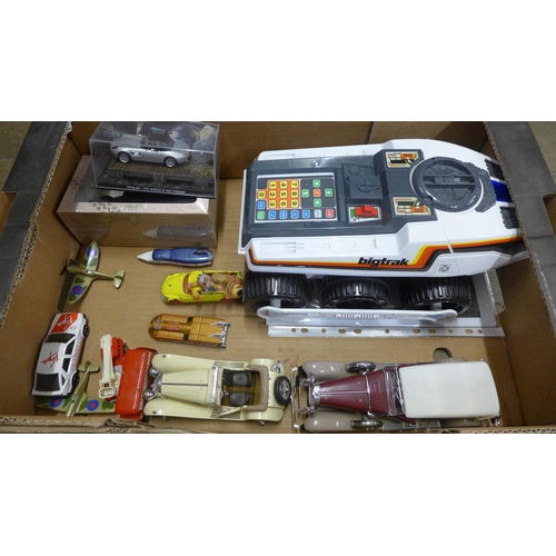 753 - A Bigtrak electronic vehicle and other die-cast model vehicles; two Franklin Mint, Atlas Editions an... 