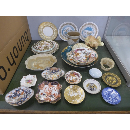 757 - A collection of Royal Crown Derby, Royal Worcester, Royal Doulton and other plates and bowls  **PLEA... 