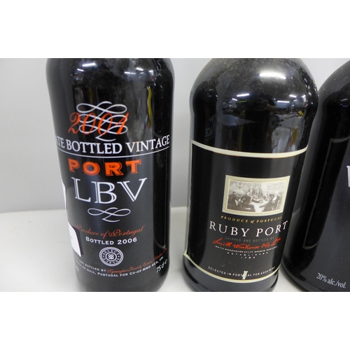 780 - Four bottles of port