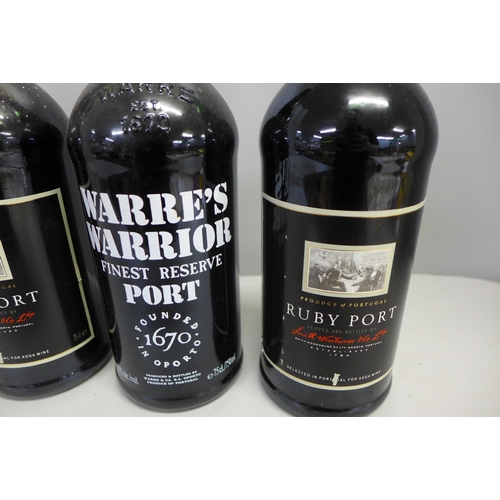 780 - Four bottles of port