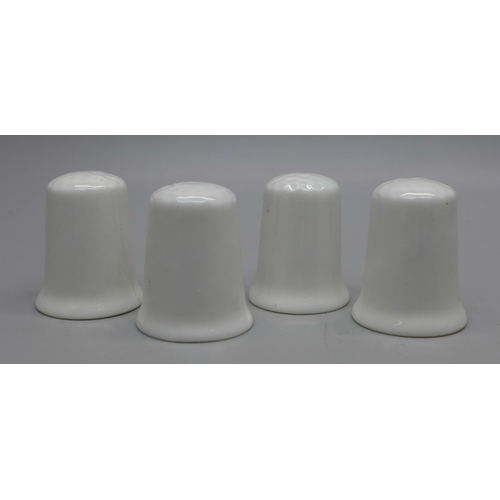 796 - Four The Beatles thimbles, 'Stoke-on-Trent, Fine Bone China'