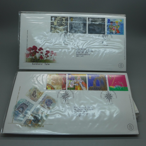 797 - A collection of first day covers, (12)