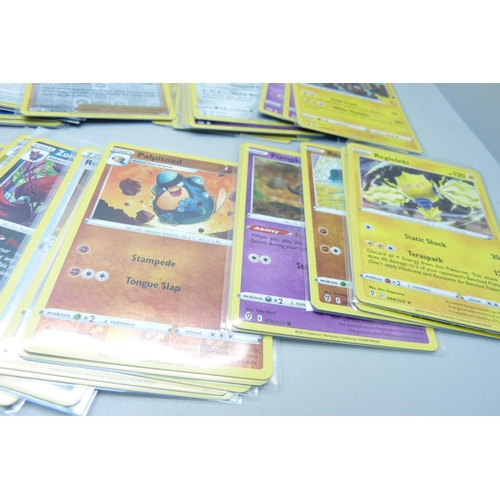 806 - 84 Holo and reverse holo Pokemon cards, from sets Celebrations, Evolving Skies, Brilliant Starts inc... 