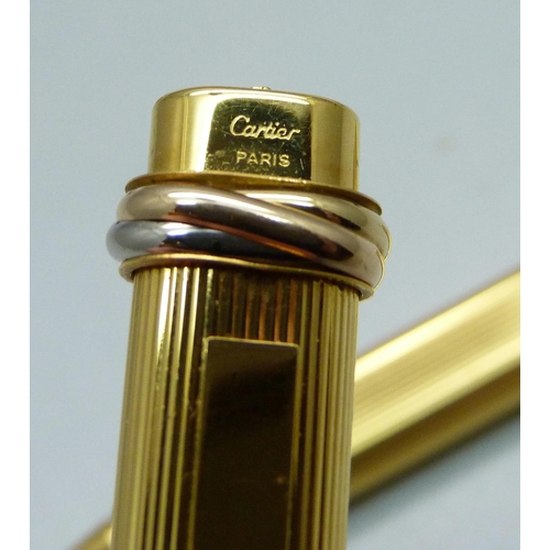 828 - A Must de Cartier ballpoint pen, boxed