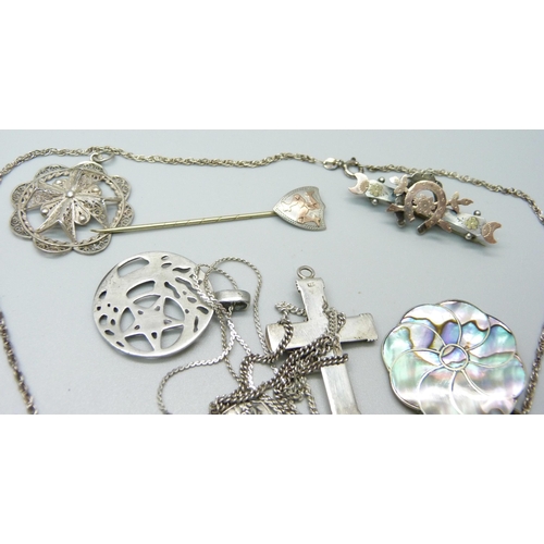 964 - Silver jewellery