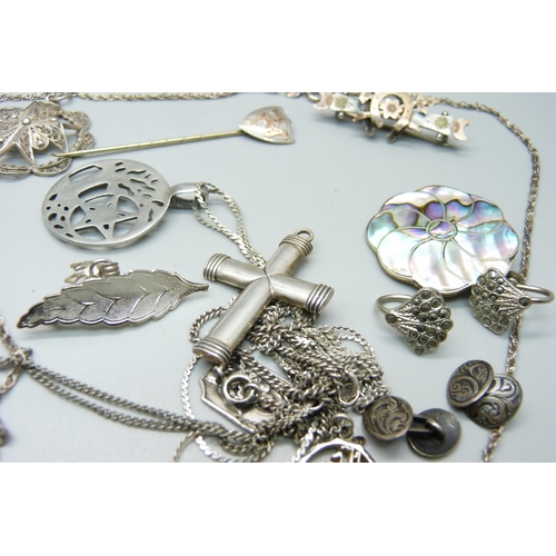 964 - Silver jewellery