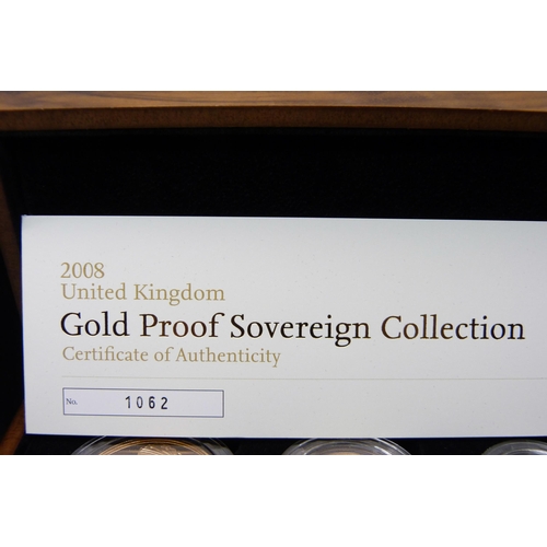 995 - The Royal Mint 2008 UK gold proof sovereign collection, No. 1062