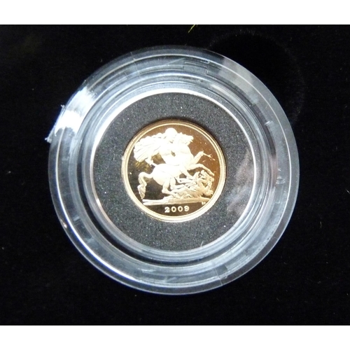 996 - The Royal Mint 2009 gold proof sovereign five-coin collection, No. 1440