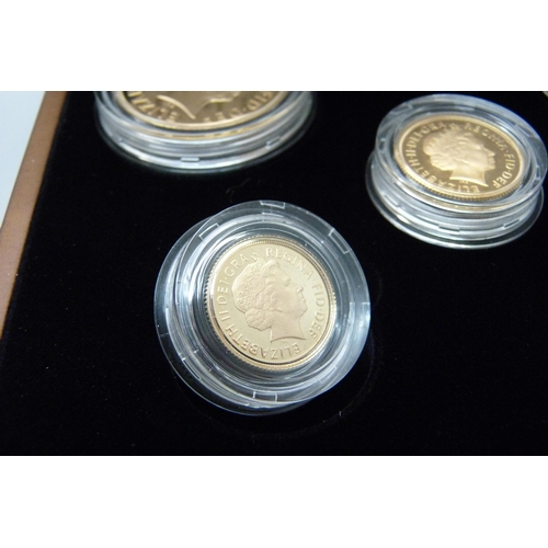 996 - The Royal Mint 2009 gold proof sovereign five-coin collection, No. 1440