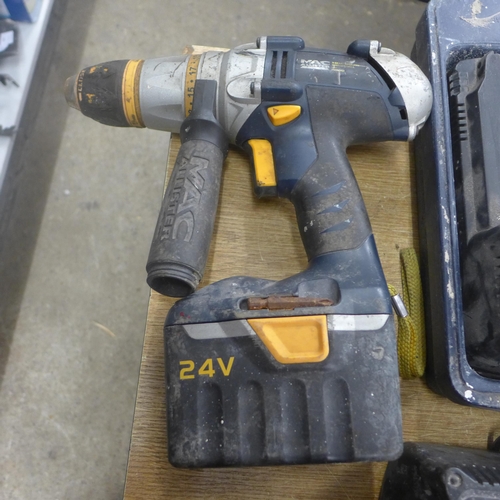 2055 - A quantity of 240v and 100v power tools