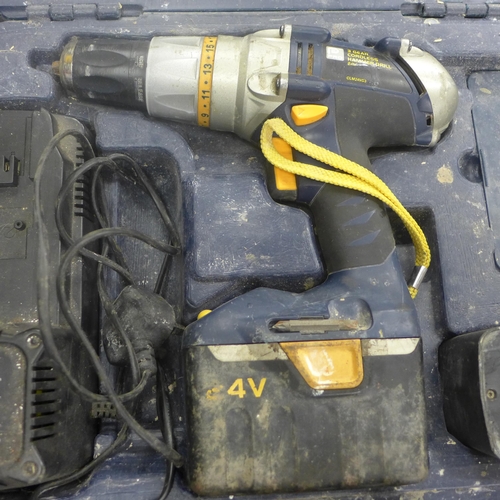 2055 - A quantity of 240v and 100v power tools