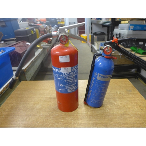 2098 - Two powder fire extinguishers