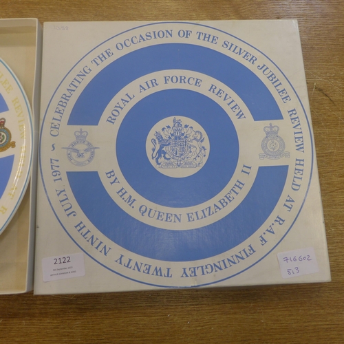 2122 - A Royal Air Force commemorative plate