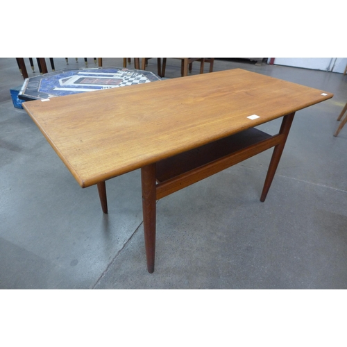 14 - A Danish teak rectangular coffee table