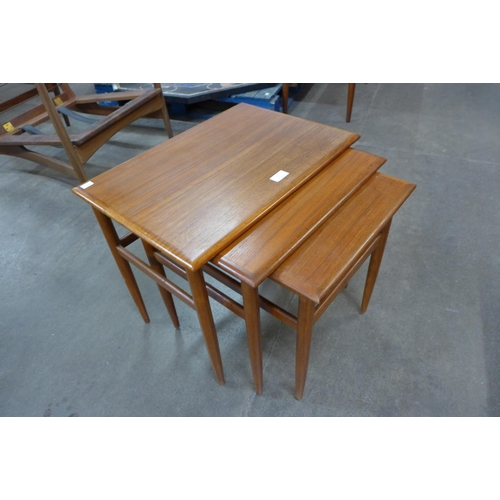 16 - A Danish teak nest of tables