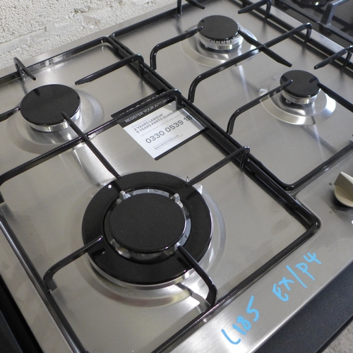 3002 - CDA 4 Burner Stainless Steel Gas Hob (Model no: HG6251SS) (H43xW580xD500) * This lot is subject to V... 