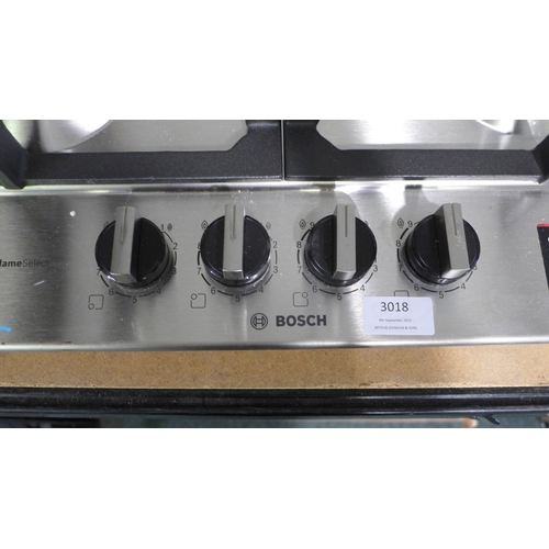 3018 - Bosch Gas 4 Burner Hob With Flameselect (Model no: PCP6A5B90) (H45xW582xD520) Original RRP £237.50 i... 