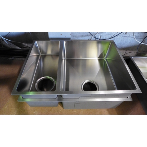 3024 - Three Stainless Steel 1.5 Bowl Sinks * This lot is subject to VAT