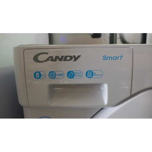 3041 - Candy White Integrated Washing Machine (8kg) (Model no: CBW 48D1E) (H820xW600xD525) Original RRP £31... 