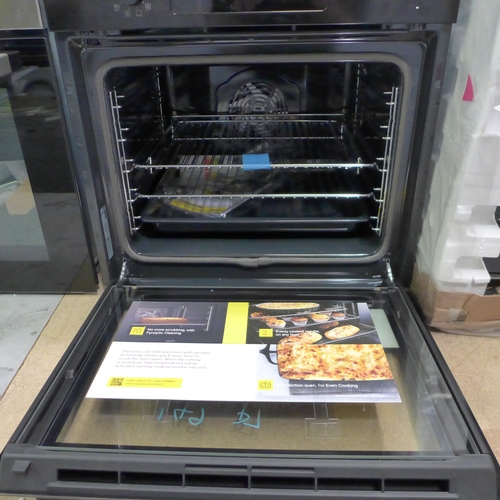 3047 - Zanussi Series 60 Black Integrated Pyrolytic Single Oven (Model No: ZOPNX6KN) (H594xW594xD568) Origi... 