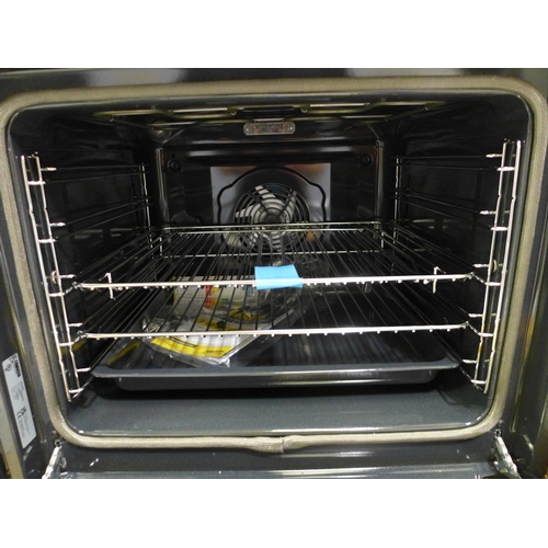 3047 - Zanussi Series 60 Black Integrated Pyrolytic Single Oven (Model No: ZOPNX6KN) (H594xW594xD568) Origi... 