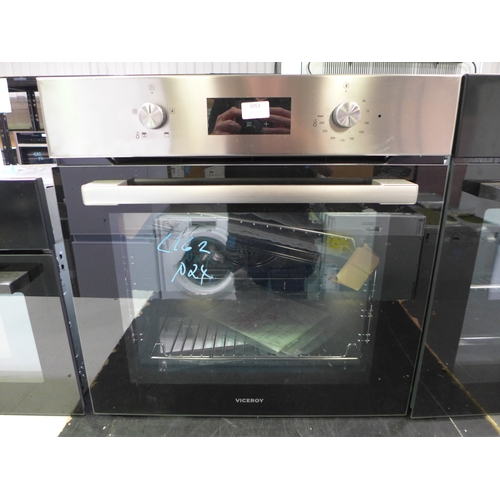 3051 - Viceroy Stainless Steel Single Oven with Eco Steam (Model No: WROV60SS) (H595XW595XD547) * This lot ... 