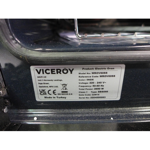 3051 - Viceroy Stainless Steel Single Oven with Eco Steam (Model No: WROV60SS) (H595XW595XD547) * This lot ... 