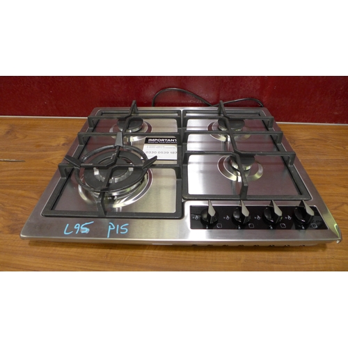 3060 - CDA Gas 4 Burner Hob (Damaged) (Model no: HG6351SS) (H43xW580xD500) Original RRP £208.34 inc. vat  *... 