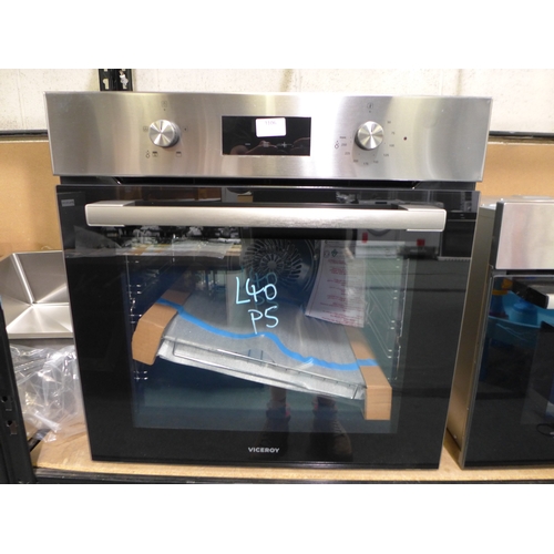 3106 - Viceroy Stainless Steel Single Oven with Eco Steam (Model No: WROV60SS) (H595XW595XD547) * This lot ... 