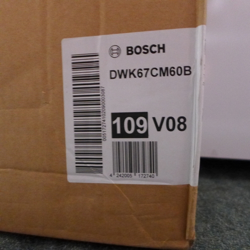 3239 - Bosch Angled Chimney Extractor (H1770xW596xD386) - model:- DWK065G60B, original RRP £379.17 inc. VAT... 