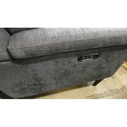 1406 - Grace Charcoal Fabric Power Reclining 2 Seater Sofa RRP £1,049.98 + VAT  (4181 -29)  * This lot is s... 