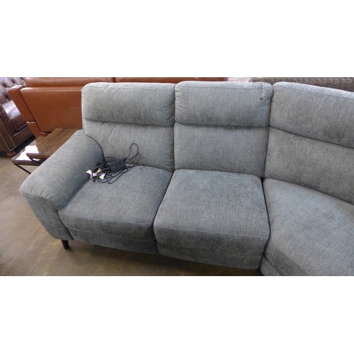 1407 - A Grace Charcoal Fabric Corner Power Recliner, original RRP £1416.66 + VAT  (4181 -28)  * This lot i... 