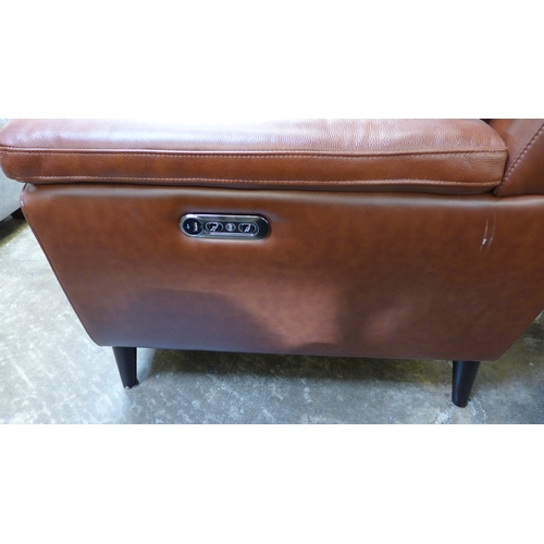 1450 - A Grace Brown Leather Two Seater Recliner Sofa, original RRP £791.66 + VAT  (4181 -8)  * This lot is... 