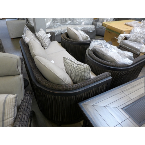 1465 - Agio Wellington 4 piece woven deep seating set, original RRP £2333.33 + VAT (4179-6) *This lot is su... 