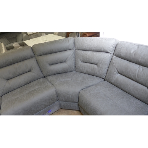 1419 - A Justin Grey Sectional Reclining Sofa, original RRP £1499.99 + VAT  (4181 -11) - one section has  a... 