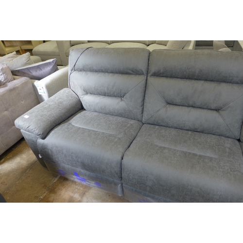 1419 - A Justin Grey Sectional Reclining Sofa, original RRP £1499.99 + VAT  (4181 -11) - one section has  a... 