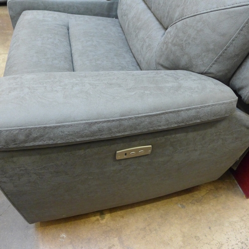 1419 - A Justin Grey Sectional Reclining Sofa, original RRP £1499.99 + VAT  (4181 -11) - one section has  a... 