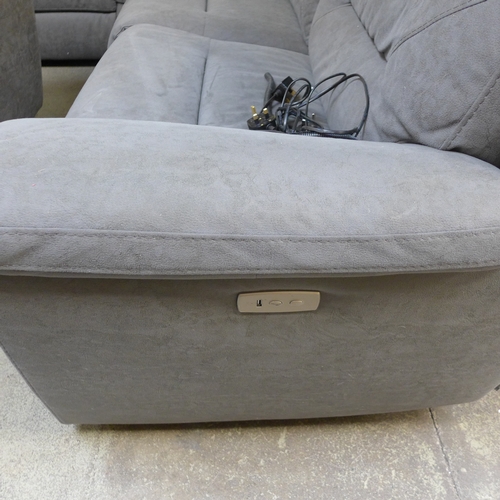 1504 - Justin grey sectional reclining sofa, original RRP £1499.99 + VAT (4179-12) *This lot is subject to ... 