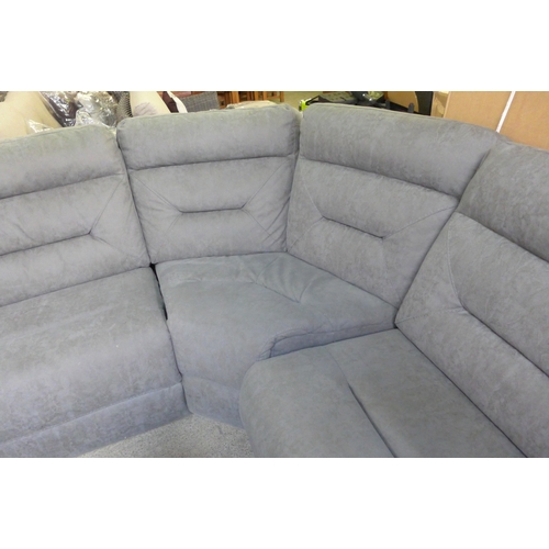 1504 - Justin grey sectional reclining sofa, original RRP £1499.99 + VAT (4179-12) *This lot is subject to ... 