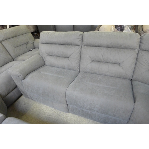 1504 - Justin grey sectional reclining sofa, original RRP £1499.99 + VAT (4179-12) *This lot is subject to ... 