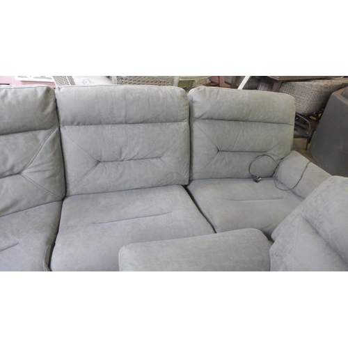 1505 - Justin grey sectional reclining sofa , original RRP £1499.99 + VAT (4179-13) *This lot is subject to... 