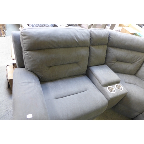 1505 - Justin grey sectional reclining sofa , original RRP £1499.99 + VAT (4179-13) *This lot is subject to... 