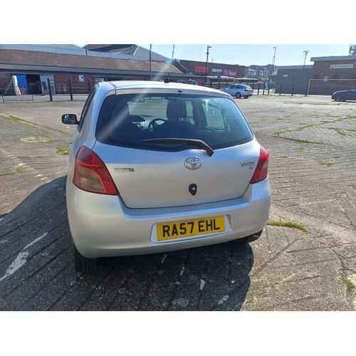 2471 - Toyota Yaris '57 plate D-4D, 1.4 litre diesel car, T3, 5 doors, metallic silver. 
102,370 miles. MOT... 