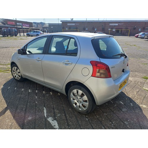 2471 - Toyota Yaris '57 plate D-4D, 1.4 litre diesel car, T3, 5 doors, metallic silver. 
102,370 miles. MOT... 