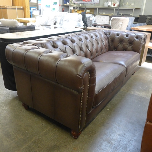 1375 - A New Allington Three Seater Brown Leather Sofa, original RRP £1666.66 + VAT  (4181 -2)  * This lot ... 