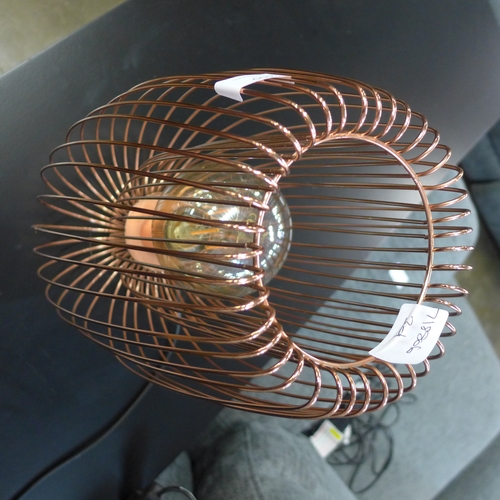 1405 - A copper 'wire' table lamp